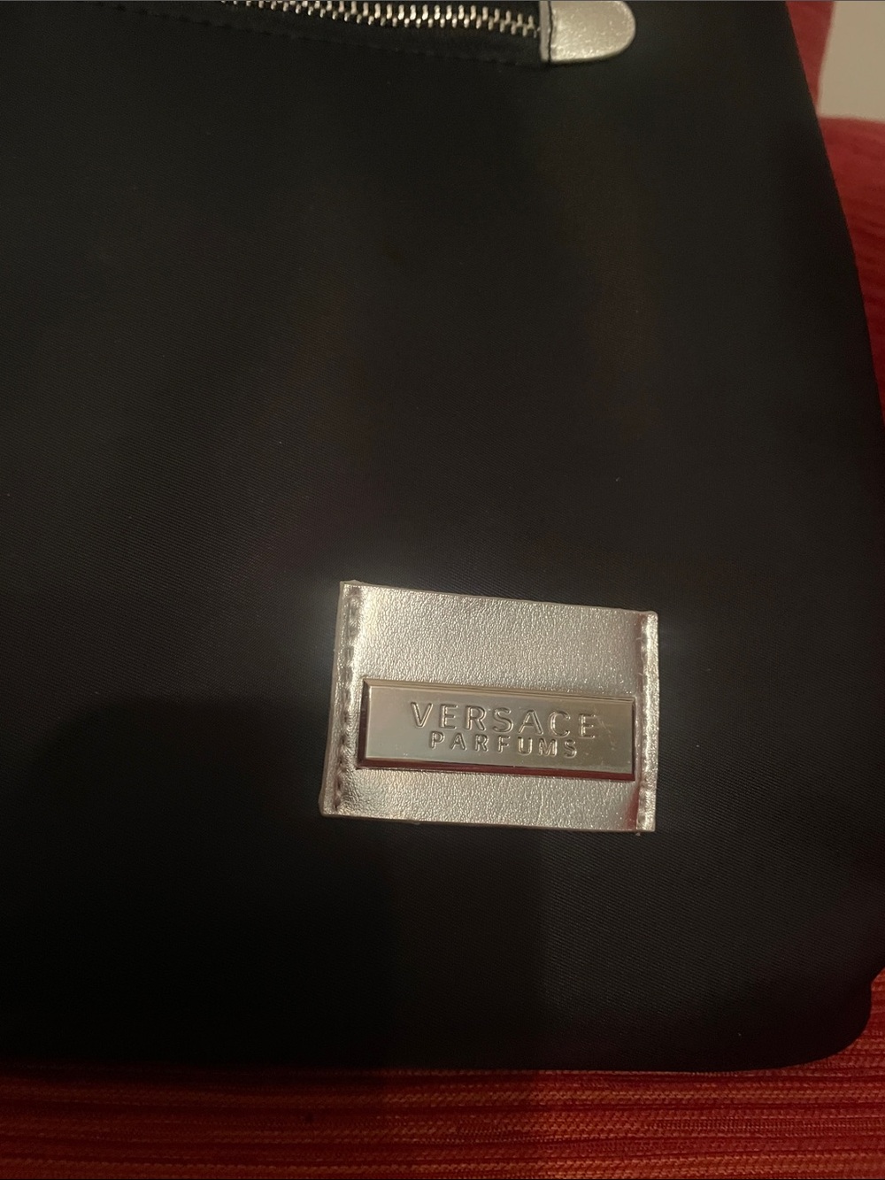 Versace Black Nylon Briefcase with Silver Hardware - Picture 3 of 17